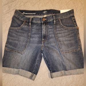 Loft Denim Boyfriend Shorts